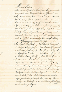 Naschrift op testament dd 18aug1848 van Pieter Maas Czn (1850-10-15)
